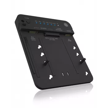 ICY BOX IB-2913MCL-C31 USB 3.2 Gen 2 (3.1 Gen 2) Type-C juoda – klonavimo stotelė
