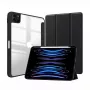 Dėklas Folio Crong CRG-PRF-IPD11-BLK, skaidrus, skirtas iPad Pro 11 2022/2021