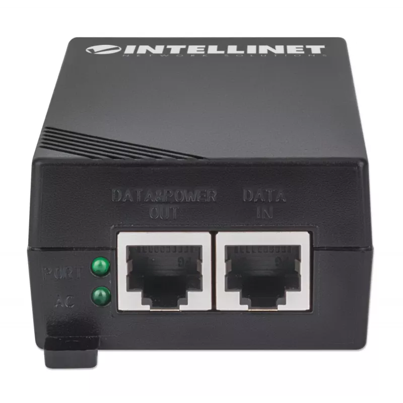 Intellinet Gigabit didelės galios PoE+ injektorius, 1 x 30 W prievadas, IEEE 802.3at/af, plastikinis korpusas
