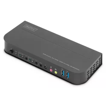 DIGITUS KVM jungiklis 2x1 HDMI, HDMI Out, USB, 4Kx2K@60Hz