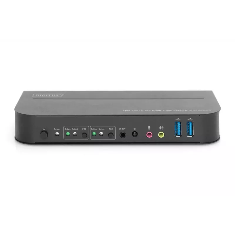 DIGITUS KVM jungiklis 2x1 HDMI, HDMI Out, USB, 4Kx2K@60Hz