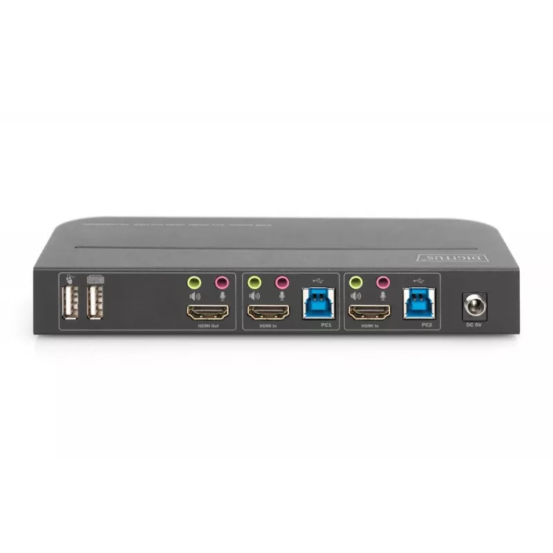 DIGITUS KVM jungiklis 2x1 HDMI, HDMI Out, USB, 4Kx2K@60Hz