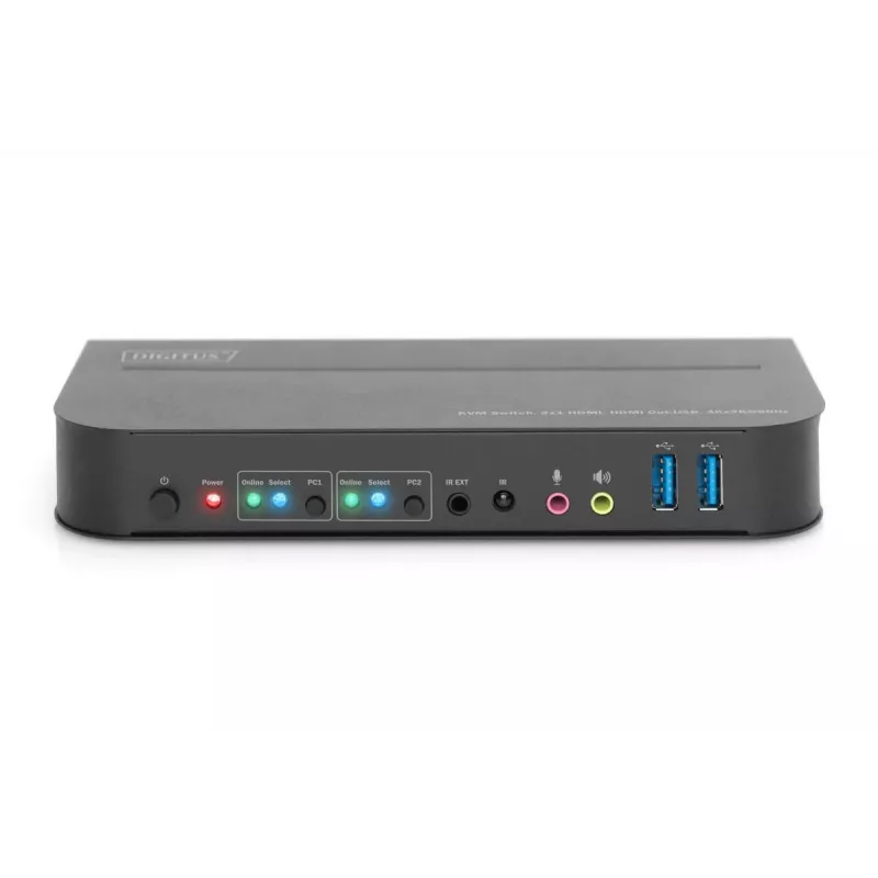 DIGITUS KVM jungiklis 2x1 HDMI, HDMI Out, USB, 4Kx2K@60Hz