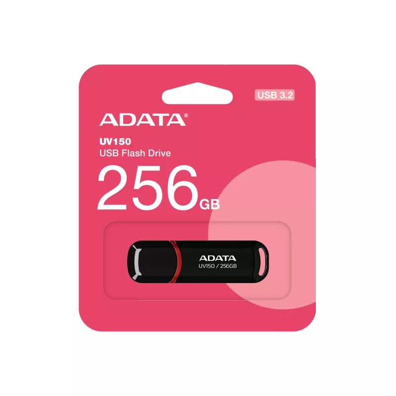 ADATA UV150 USB atmintukas 256 GB USB Type-A 3.2 Gen 1 (3.1 Gen 1) Juodas