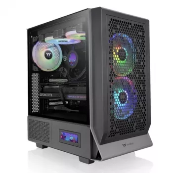 THERMALTAKE Ceres 300 TG ARGB Mid Tower korpusas - juodas
