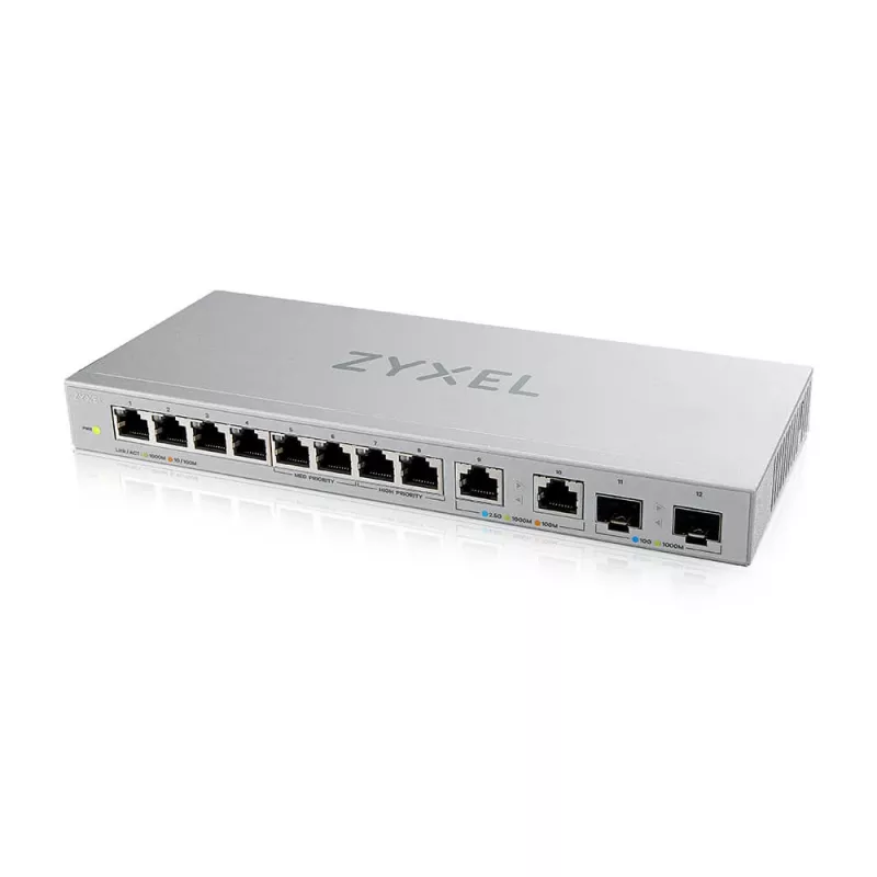 Zyxel XGS1010-12-ZZ0102F nevaldomas tinklo jungiklis Gigabit Ethernet (10/100/1000) pilka