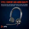 HP Poly Blackwire 3325 Stereo Microsoft Teams sertifikuota ausinė su USB-C, 3,5 mm lizdu ir USB-C/A adapteriu