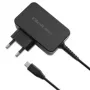 Qoltec 52385 GaN Power PRO sieninis įkroviklis 45 W USB-C PD juodas