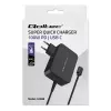 Qoltec 52388 GaN Power PRO 100 W USB-C PD sieninis greitasis įkroviklis 20 V 5 A juodas
