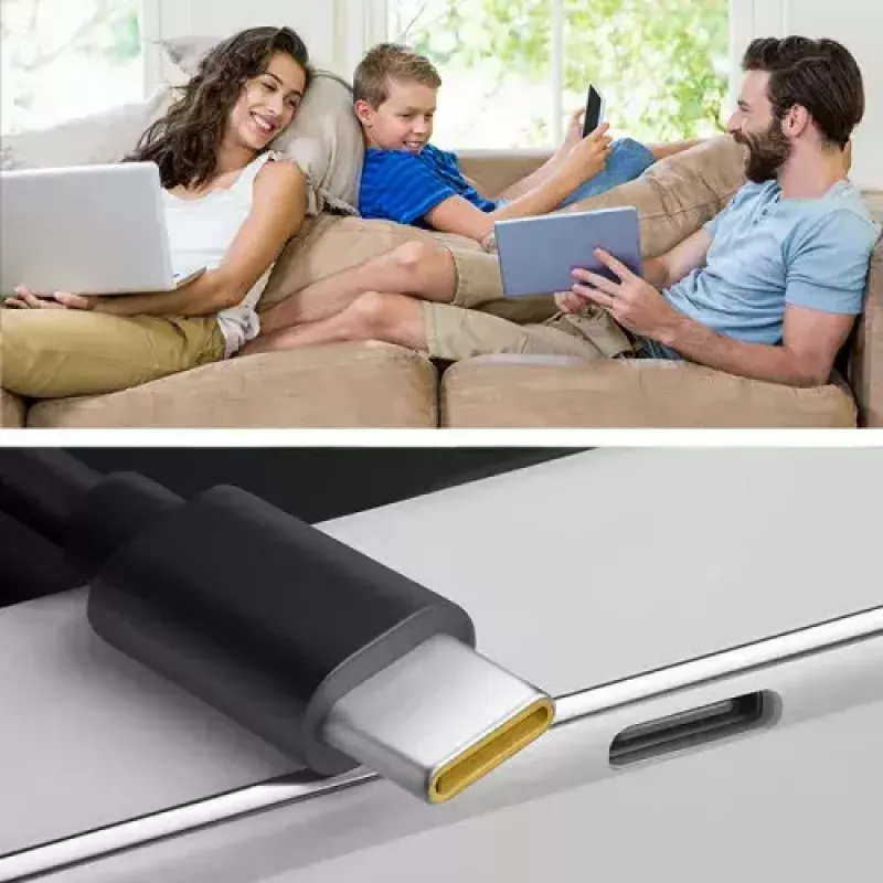 Qoltec 52388 GaN Power PRO 100 W USB-C PD sieninis greitasis įkroviklis 20 V 5 A juodas