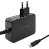 Qoltec 52388 GaN Power PRO 100 W USB-C PD sieninis greitasis įkroviklis 20 V 5 A juodas