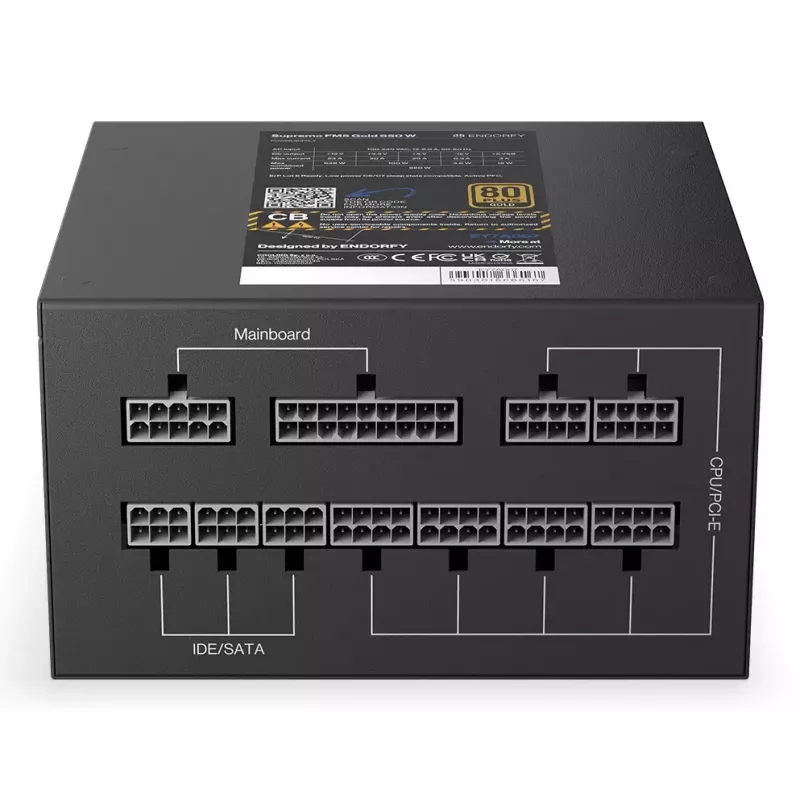 ENDORFY Supremo FM5 650 W ATX 80 PLUS Gold maitinimo blokas, 650W, 120 mm ventiliatorius, moduliniai kabeliai