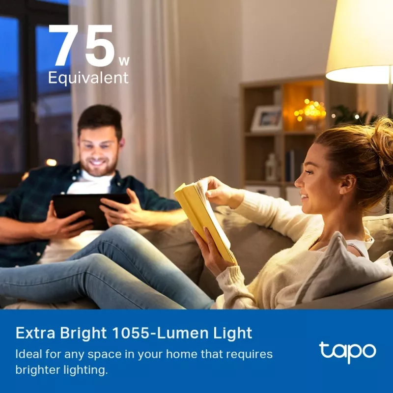TP-Link Tapo L535E išmanioji lemputė, daugiaspalvė, Matter, 1055 liumenų, Wi-Fi/Bluetooth, balta, LED