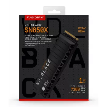 WESTERN DIGITAL SSD WD_BLACK SN850X 1TB PCIe Gen4 x4 M.2 2280 su radiatoriumi
