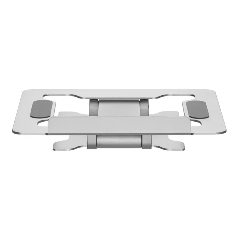 Nešiojamojo kompiuterio stovas Gembird NBS-D1-03 sidabrinis aliuminis iki 39,6 cm (15,6 col.), sulankstomas, aukštis 60 mm, maks. apkrova 5 kg