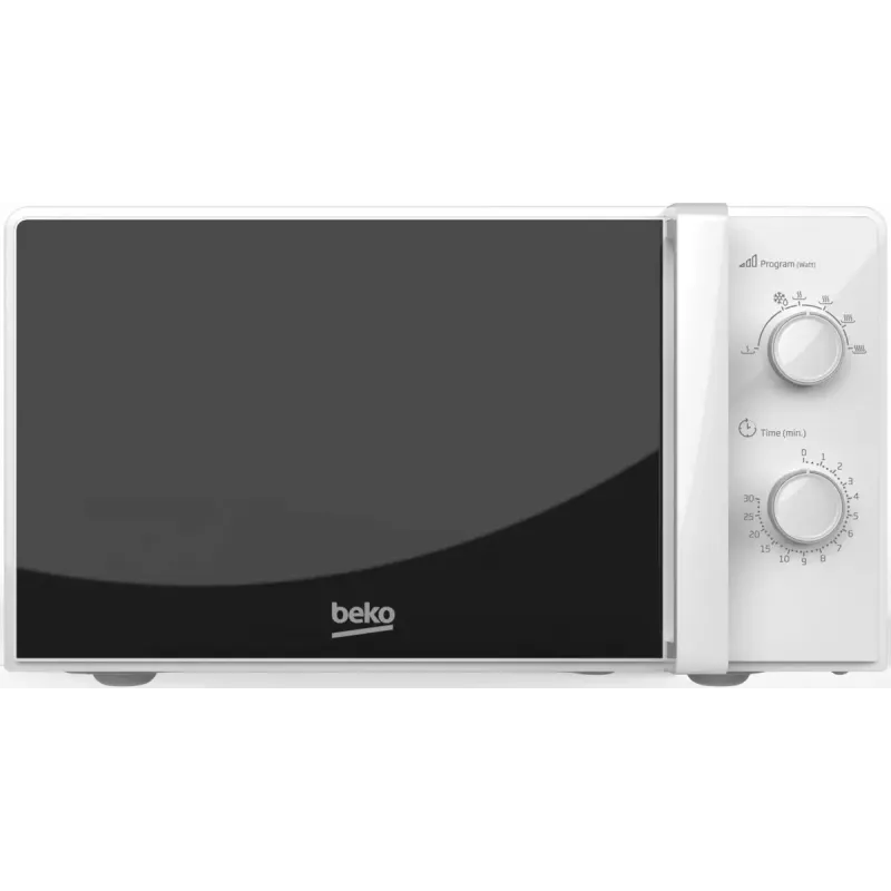 Mikrobangų krosnelė BEKO MOC20100WFB — 700 W, 20 L, 245 mm sukamoji lėkštė, balta