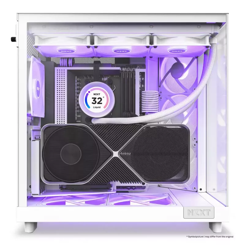 Kompiuterio korpusas NZXT H6 Air Flow Midi Tower Baltas