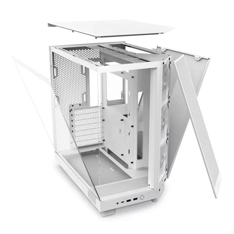 Kompiuterio korpusas NZXT H6 Air Flow Midi Tower Baltas