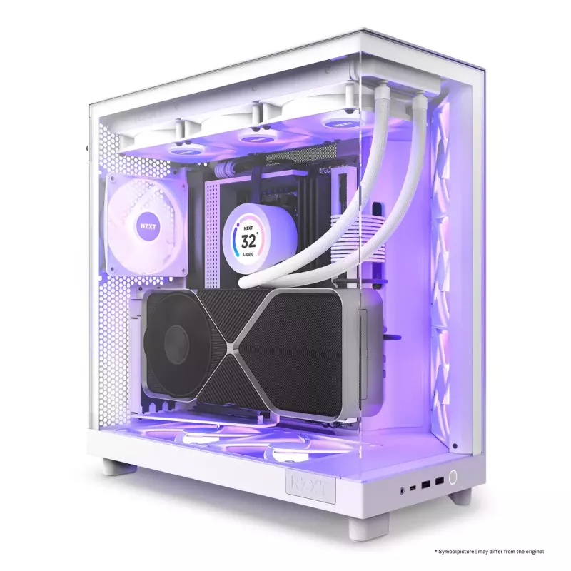 Kompiuterio korpusas NZXT H6 Air Flow Midi Tower Baltas