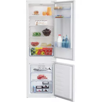 Įmontuojamas šaldytuvas-šaldiklis BEKO BCHA275K41SN — 262 L (193 L šaldytuvas, 69 L šaldiklis), No Frost, dešinės pusės vyriai, baltas