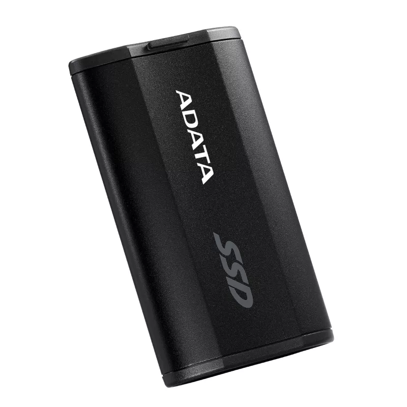 Nešiojamas SSD ADATA SD810 500 GB — USB Type-C, USB 3.2 Gen 2x2, 2000 MB/s, IP68, aliuminis, juodas