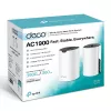 „TP-Link Deco S7“ (2 vnt.) AC1900 dviejų juostų Wi-Fi 5 tinklo rinkinys