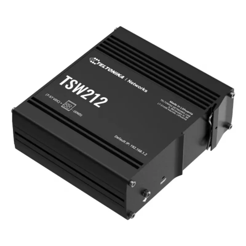 TELTONIKA TSW212 Valdomas PoE+ Gigabit Ethernet jungiklis (8 prievadai + 2 SFP)