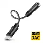 Axagon ADA-HC USB-C į 3.5 mm lizdą – aukštos raiškos DAC garso adapteris, 384 kHz/32 bit, stereo