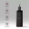 Sieninis įkroviklis Axagon ACU-DPQ100 GaN 100W, 3 išėjimai, PD3.0 / QC4+