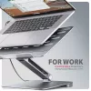 Axagon HMC-STND 7 viename USB-C 5Gbps centras ir aliumininis stovas nešiojamiesiems kompiuteriams su HDMI 4K/60Hz, GLAN, PD ir 3 USB-A prievadais, USB-C kabelis 60 cm