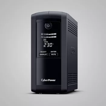 Nepertraukiamo maitinimo šaltinis CYBERPOWER VP700ELCD-FR 0,7 kVA (390 W), Line-Interactive, 4 Type E lizdai, LCD, USB, RS-232