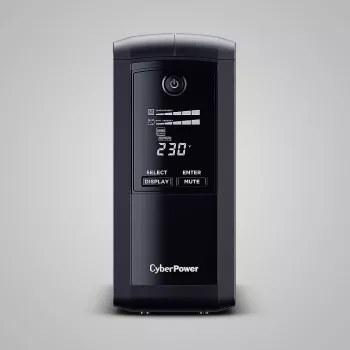 Nepertraukiamo maitinimo šaltinis CYBERPOWER VP700ELCD-FR 0,7 kVA (390 W), Line-Interactive, 4 Type E lizdai, LCD, USB, RS-232