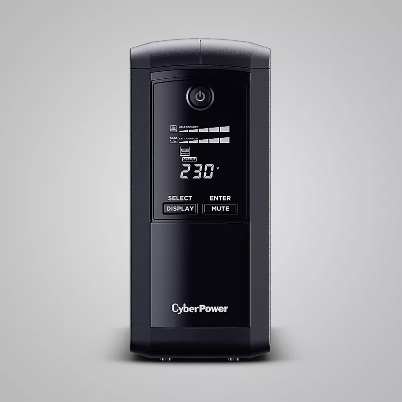 Nepertraukiamo maitinimo šaltinis CYBERPOWER VP700ELCD-FR 0,7 kVA (390 W), Line-Interactive, 4 Type E lizdai, LCD, USB, RS-232