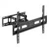 Sieninis TV laikiklis MACLEAN MC-710N VESA iki 600x400 mm, pakreipimas +3°/−15°, atstumas iki 35,5 cm, ekranas iki 80 colių, plienas, juodas