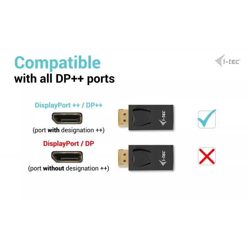 i-tec pasyvus DisplayPort į HDMI adapteris (maks. 4K/30Hz)