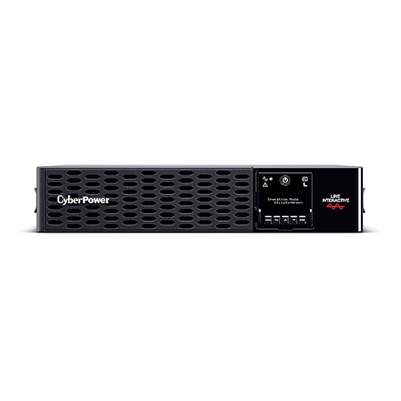 Nepertraukiamo maitinimo šaltinis CYBERPOWER PR1000ERT2U, 1 kVA (1000 W), Line-Interactive, 10x C13 lizdai, grynas sinusas, stovas/statyba 2U