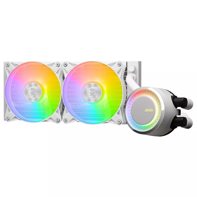 MSI MAG Coreliquid E240 WHITE procesoriaus skysčinis aušinimo rinkinys 120 mm