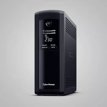 Nepertraukiamo maitinimo šaltinis CYBERPOWER VP1600ELCD-FR 1,6 kVA / 900 W, Line-Interactive, 5 AC lizdų, LCD, USB/RS-232