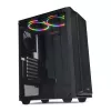 Korpusas IBOX CETUS 906 Midi Tower Juodas — ATX/mATX, 460×210×350 mm, 29 cm GPU, 7 diskai, RGB ventiliatoriai