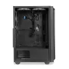 Korpusas IBOX CETUS 906 Midi Tower Juodas — ATX/mATX, 460×210×350 mm, 29 cm GPU, 7 diskai, RGB ventiliatoriai
