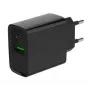 Gembird USB greitasis įkroviklis - Type A ir C 2 prievadai 20W - Juodas