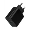 Gembird USB greitasis įkroviklis - Type A ir C 2 prievadai 20W - Juodas