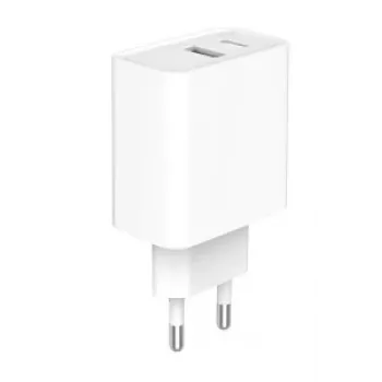 GEMBIRD USB greitasis įkroviklis - Type A ir C 2 prievadai 20W - Baltas