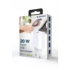 GEMBIRD USB greitasis įkroviklis - Type A ir C 2 prievadai 20W - Baltas