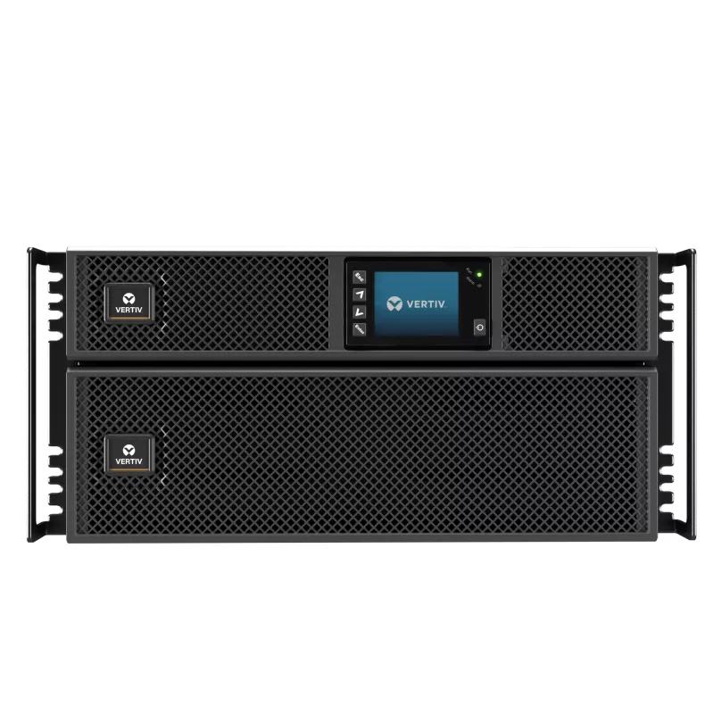 Vertiv Liebert GXT5 nepertraukiamo maitinimo šaltinis (UPS) 5000VA/5000W 230V su montavimo rinkiniu stelaže ir Intellislot RDU101 komunikacijos kortele GXT5-5000IRT5UXLN