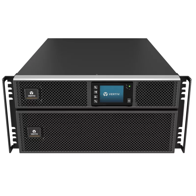 Vertiv Liebert GXT5 nepertraukiamo maitinimo šaltinis (UPS) 5000VA/5000W 230V su montavimo rinkiniu stelaže ir Intellislot RDU101 komunikacijos kortele GXT5-5000IRT5UXLN