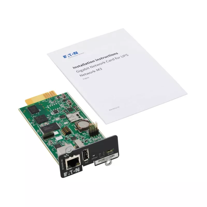EATON CORPORATION tinklo UPS valdymo kortelė Mini NETWORK-M3 1,0 Gbps - Full duplex