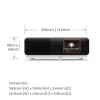 BenQ X500i Trumpo fokusavimo projektorius 2200 ANSI liumenų DLP UHD 4K (3840x2160) Juoda, Balta