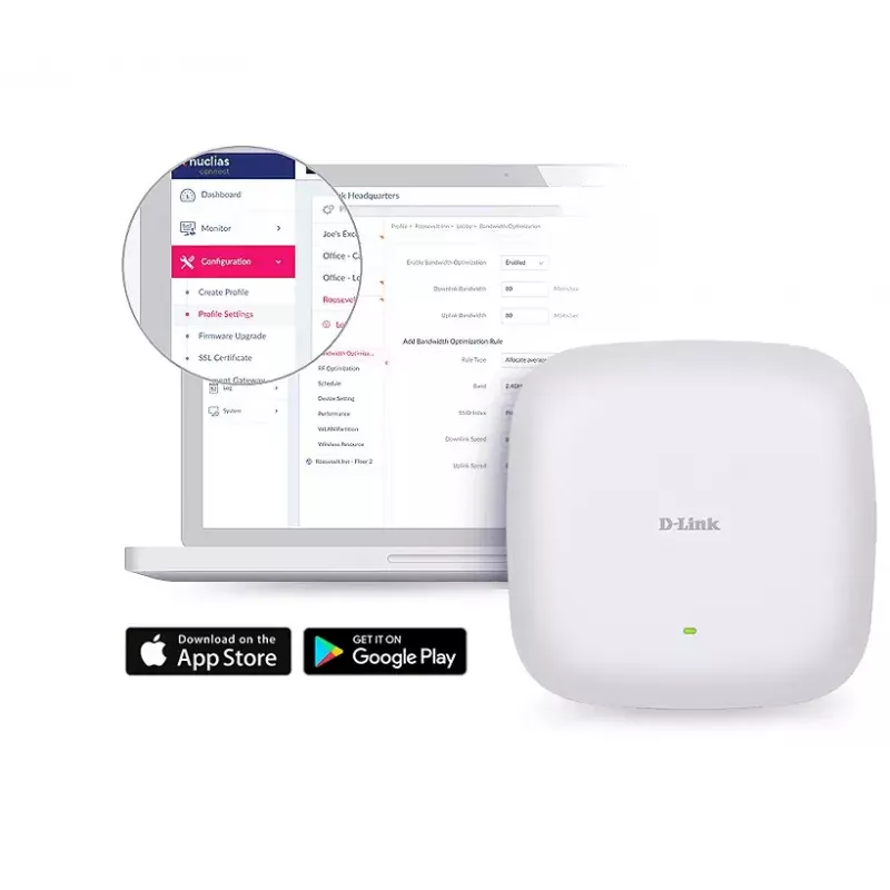 D-Link DAP-X2850 AX3600 Wi-Fi 6 Dual-Band PoE prieigos taškas
