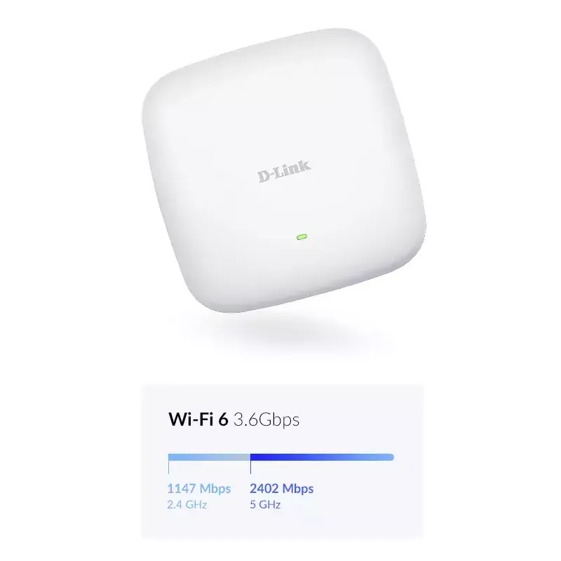 D-Link DAP-X2850 AX3600 Wi-Fi 6 Dual-Band PoE prieigos taškas